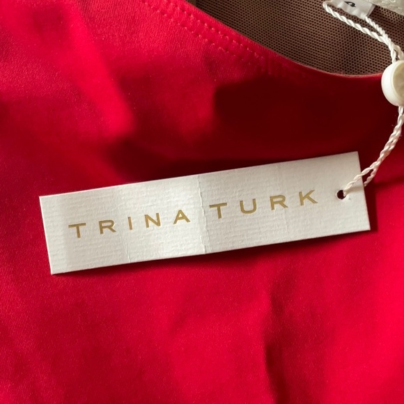 Trina Turk Red Dress, Size 4 - Picture 7 of 11